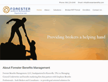 Tablet Screenshot of foresterbenefits.com